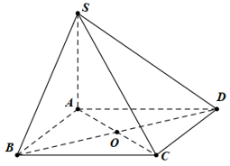 Cho hình chóp S.ABCD đáy là hình vuông cạnh a, tâm O.  (ảnh 1)
