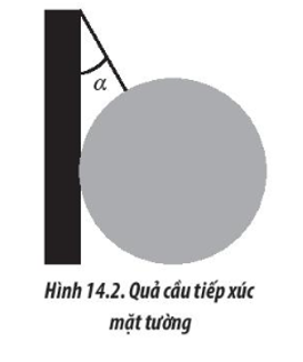 Một quả cầu có trọng lượng P = 40 N được treo vào tường nhờ 1 sợi dây hợp với (ảnh 1)