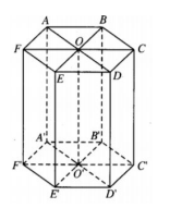 Cho lăng trụ lục giác đều có cạnh đáy bằng 2a và khoảng cách giữa hai đáy  (ảnh 1)