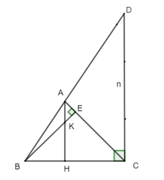Cho tam giác ABC có đường cao BE và trực tâm K. Gọi H là giao điểm của AK và (ảnh 1)