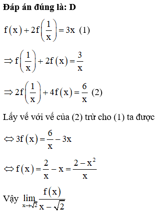 Cho hàm số y = f (x) xác định tại mọi điểm x  (ảnh 1)