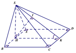 Cho hình chóp S.ABCD có đáy là hình vuông cạnh 2a, tam giác (ảnh 1)