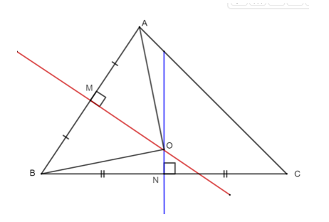 Cho tam giác ∆ABC có M và N lần lượt là trung điểm của AB, BC. Từ M và N (ảnh 1)