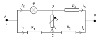 Cho mạch điện (Hình 2): các điện trở R1 = R2 = R3 (ảnh 2)