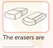 Point and say (Chỉ và nói) The erasers  (ảnh 1)