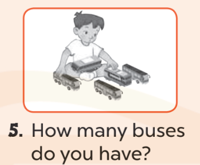 Ask and answer (Hỏi và đáp) How many buses  (ảnh 1)