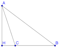 Cho tam giác ABC có BC = 5, AB = 9, cos góc C = -1/10. Tính độ dài đường cao hạ từ đỉnh A của tam giác ABC. (ảnh 2)