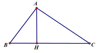 Cho tam giác ABC vuông tại A và có đường cao AH. a) Chứng minh ∆HBA đồng dạng ∆ABC. (ảnh 1)