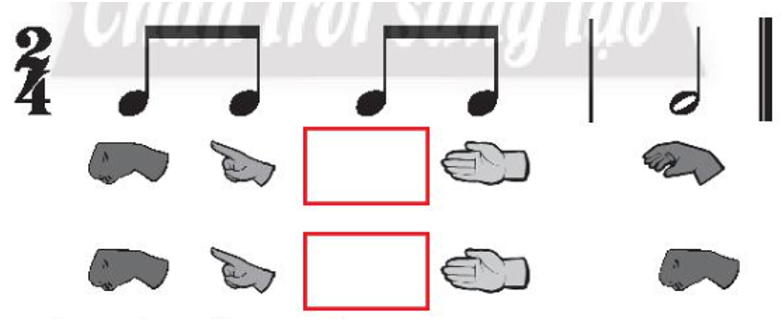Chọn hình dán kí hiệu nốt nhạc bàn tay La hoặc Đố để dán vào ô trống. Sau (ảnh 1)