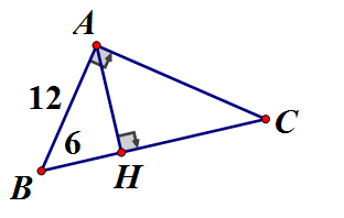 Cho tam giác ABC vuông tại A, đường cao AH. Giải bài toán trong mỗi trường hợp sau: (ảnh 2)
