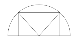 Một hình chữ nhật nội tiếp trong nửa đường tròn bán kính R = 6, biết một cạnh (ảnh 1)