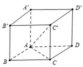 Tính thể tích của khối lập phương ABCD.A'B'C'D' biết AC' = 2a căn 3  (ảnh 1)