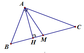 Cho tam giác ABC vuông tại A, AH là đường cao. Cho biết BH = x, HC = y. (ảnh 1)