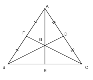 Cho ∆ABC có hai đường trung tuyến BD và CF cắt nhau tại G. Biết BD = CF (ảnh 1)