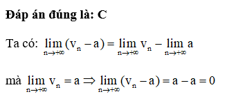 Ta nói dãy số (vn) có giới hạn là số a (hay (vn) dần tới a) khi n → + nếu bằng: (ảnh 1)