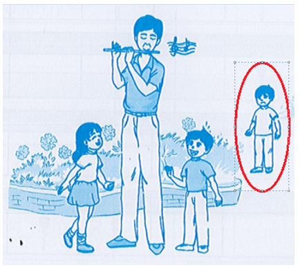 Trong bức tranh, bạn nào không nghe rõ tiếng sáo của thầy giáo? Tại sao?  (ảnh 2)