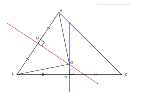 Cho tam giác ∆ABC có M và N lần lượt là trung điểm của AB, BC. Từ M và N (ảnh 1)