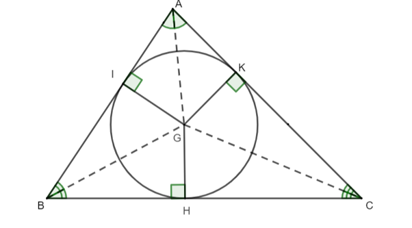 Điền vào chỗ trống: “Giao điểm của ba đường phân giác trong một tam giác …” (ảnh 1)