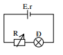 Cho mạch điện kín gồm nguồn điện có suất điện động E = 15V, điện trở trong r = 1Ω cung cấp điện cho mạch ngoài là biến trở R mắc nối tiếp với đèn Đ (6V – 3W) a) Khi biến trở R có giá trị 7Ω thì đèn sáng như thế nào? b) Để đèn sáng bình thường thì biến trở R phải bằng bao nhiêu? (ảnh 1)