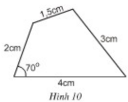Dựa vào cách vẽ các tam giác đã học, hãy vẽ lại các tứ giác ở hình 10 vào vở. (ảnh 1)