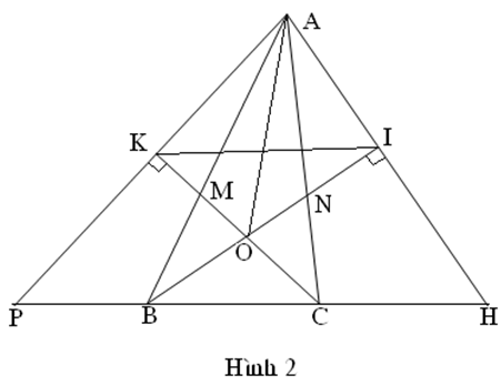 Cho tam giác đường phân giác BN và tâm O của đường tròn nội tiếp trong tam giác.  (ảnh 2)