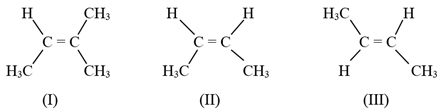 Cho công thức cấu tạo của các chất (I), (II), (III) Các chất có cùng công thức phân tử là A. (II), (III) (ảnh 1)