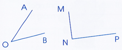 Dùng ê ke kiểm tra rồi nêu tên góc vuông, góc không vuông trong các hình sau: (ảnh 1)
