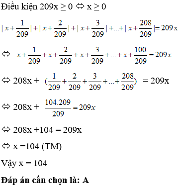 Nghiệm của phương trình trị tuyệt đối của 1/ 209 (ảnh 1)