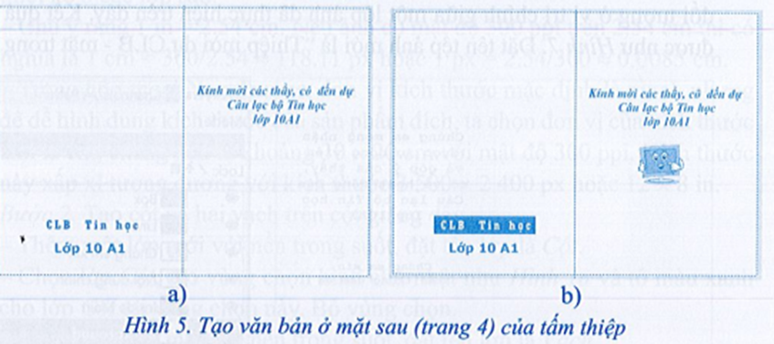 Hãy tạo một tấm thiệp mời, loại có thể gấp được (minh hoạ ở Hình 2).  (ảnh 6)