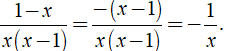 Rút gọn phân thức 1- x/ x (x-1) (ảnh 2)