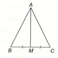 Cho tam giác ABC cân tại A và M là trung điểm của đoạn thẳng BC. Chứng minh (ảnh 1)