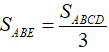 Cho hình vuông ABCD có cạnh 12cm (hình bên), AE = xcm, SABE=SABCD/3  .  Độ dài của x là: (ảnh 1)