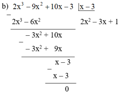 Thực hiện các phép chia: a) (13xy^2 + 17xy^3 – 18y^2) : 6y^2 (ảnh 1)