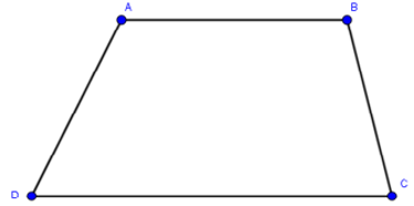 Cho hình thang ABCD ( AB//CD ) có góc A - góc D = 30 độ , góc B = 2 góc C. Tính các góc của hình thang (ảnh 1)