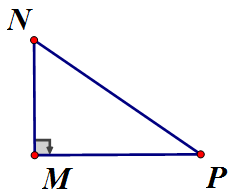 Cho tam giác  MNP vuông tại M, viết tỉ số lượng giác của góc N (ảnh 1)