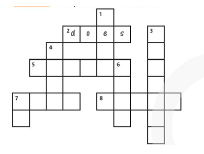 Complete the crossword (Hoàn thành ô chữ) (ảnh 1)