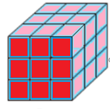 Xếp các khối lập phương nhỏ cạnh 1 cm được hình lập phương dưới đây (ảnh 1)