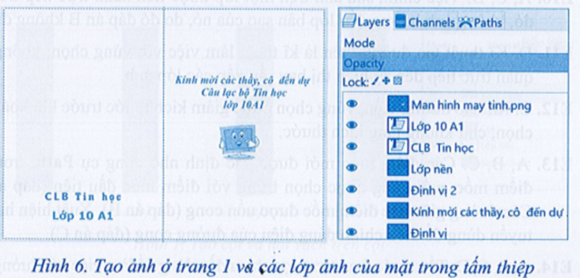 Hãy tạo một tấm thiệp mời, loại có thể gấp được (minh hoạ ở Hình 2).  (ảnh 7)