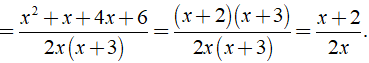 Thực hiện phép cộng các phân thức sau: a) x + 1/ 2x + 6 + 2x +3/ x( x +3) (ảnh 5)