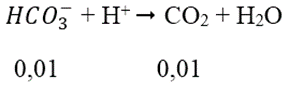 Nhỏ từ từ từng giọt đến hết 30ml dung dịch HCl 1M vào 100 ml dung dịch chứa Na2CO3 0,2M và NaHCO3 0,2M, sau phản ứng thu được số mol CO2 là: (ảnh 2)