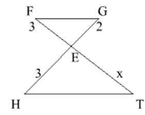 Tính x trong trường hợp sau:  A. x = 4,5  B. x = 3   C. x = 2 (ảnh 1)