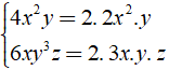 Hai phân thức 1/(4x2y) và 5/(6xy3z) có mẫu thức chung đơn giản nhất là ? (ảnh 1)