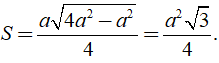 Tính diện tích của một tam giác cân có cạnh đáy là a, cạnh bên bằng b. (ảnh 4)