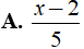 Rút gọn biểu thức x^3-8/ 5x+20 . x^2+4x/x^2 + 2x + 4 được kết quả là ? (ảnh 4)