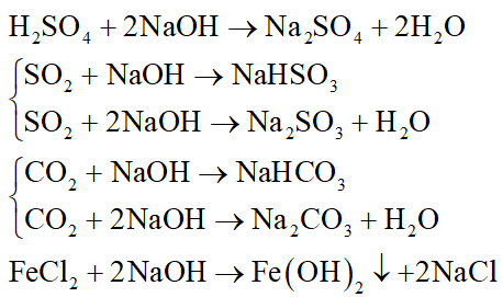 Dung dịch NaOH phản ứng được với tất cả các chất trong dãy chất nào sau đây? (ảnh 1)