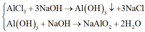 Cho dãy các chất: Al, Al2O3, AlCl3, Al(OH)3. Số chất trong dãy vừa phản ứng được với dung dịch NaOH, vừa phản ứng được với dung dịch HCl là: (ảnh 2)