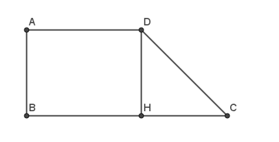 Cho hình thang vuông ABCD, đường cao AB = 2a, đáy lớn BC = 3a, đáy nhỏ AD = 2a. (ảnh 1)