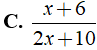 Rút gọn biểu thức x^2-36/2x +10 . 3/6-x được kết quả là ? (ảnh 5)