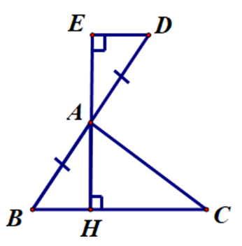 Cho tam giác ABC nhọn có AH vuông góc BC tại H. Trên tia đối của tia AB (ảnh 1)