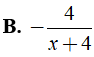 Kết quả của phép tính 4x + 12/ (x + 4)^2 : 3(x + 3)/x + 4 (ảnh 5)